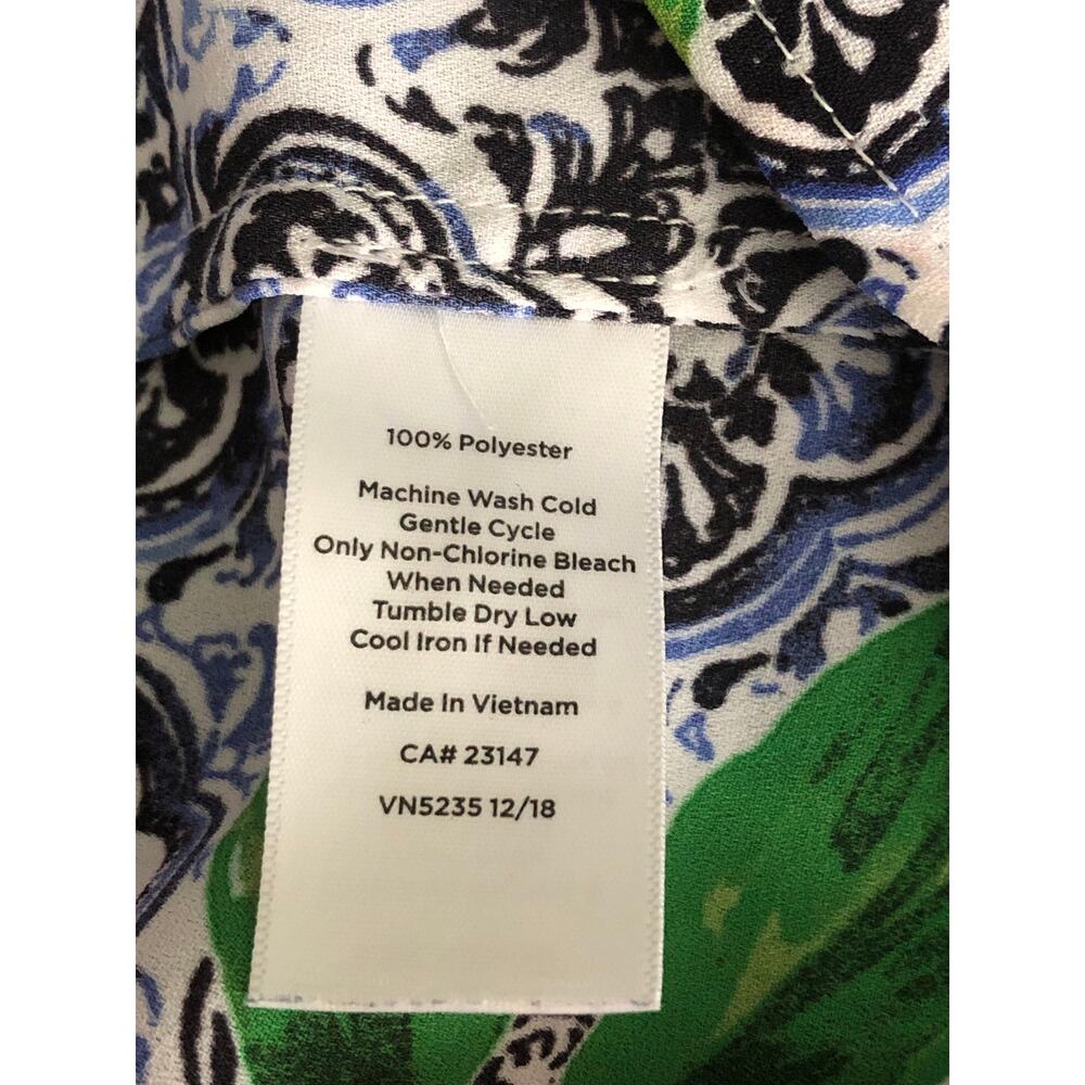 Talbots Floral Top Women's Medium Short Sleeve - Picture 5 of 5